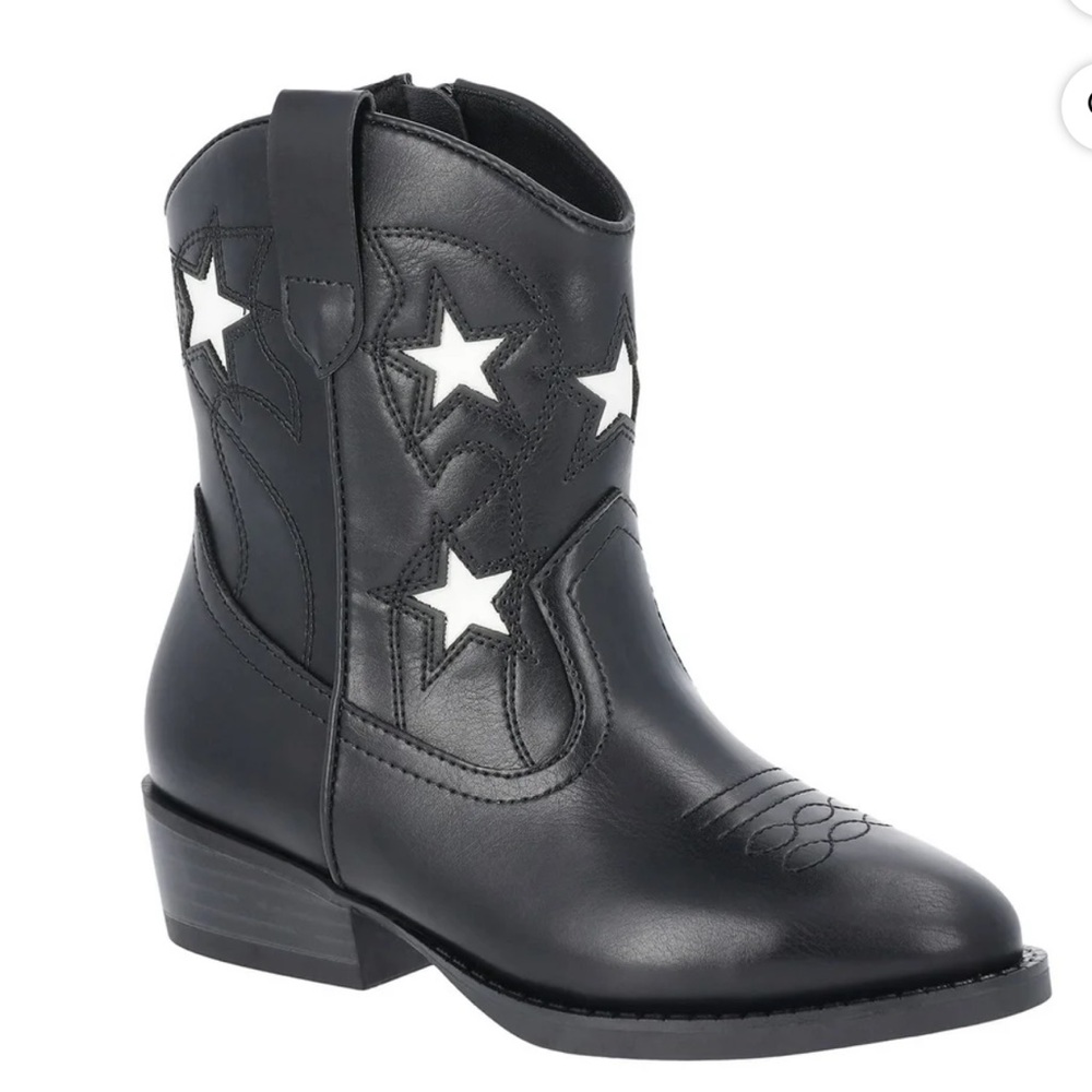 Wonder Nation Big Girls Star Western Cowgirl Boots Size 6 - Picture 2 of 12